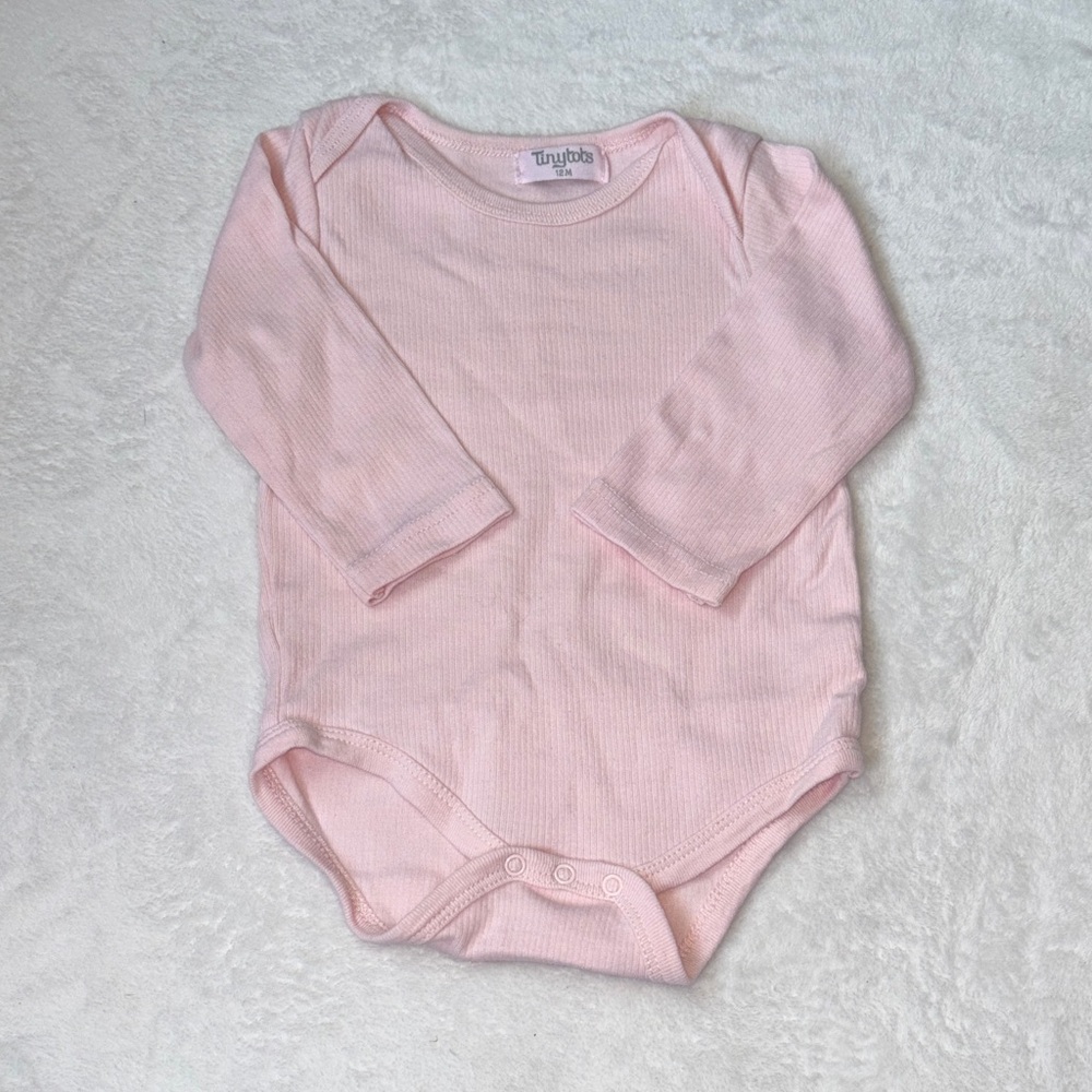 tiny tots Pink Long Sleeve bodysuit Onesie